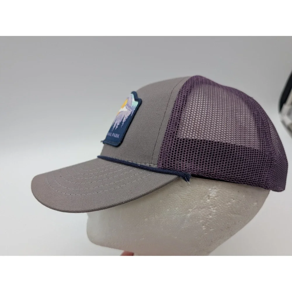 Sendero Provisions Co Yosemite National Park Trucker Hat Gray Purple Snapback